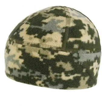 Тактическая флисовая шапка 519 "Зеленый пиксель"