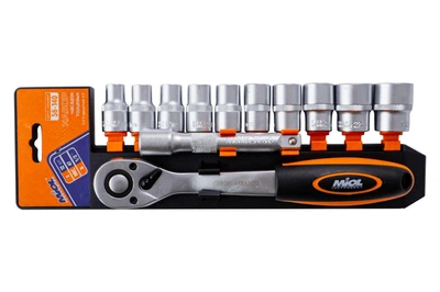 Набор инструмента Miol 1/2" 12 ед. на планке (58-140)