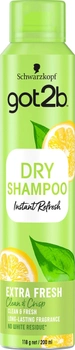 Suchy szampon Got2b marki Schwarzkopf Fresh it Up! Ekstra świeżość 200 ml (5410091733377)
