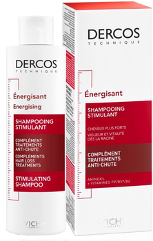 Тонізуючий шампунь Vichy Dercos Energy+ для боротьби з випадінням волосся 400 мл (3337871322243)