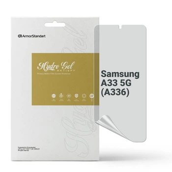 Защитная пленка для Samsung A33 5G гидрогелевая конфиденциальная противоударная бронепленка Anti-spy на телефон ArmorStandart защита стекла антишпион пленка (ARM69751)