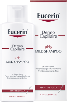 Delikatny szampon dla wrażliwej skóry głowy Eucerin Dermocapillare pH5 250 ml (4005800036736)