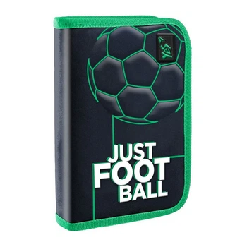 Пенал твердый Yes HP-02 Football, одинарный, без клапана, черный (533405)