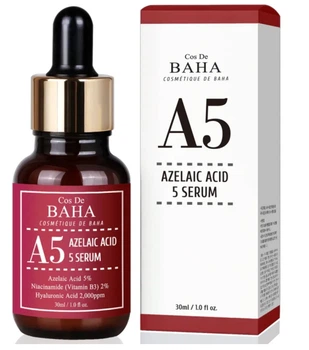 Противовоспалительная сыворотка с азелаиновой кислотой Cos De Baha A5 Azelaic Acid 5 Serum 30 мл