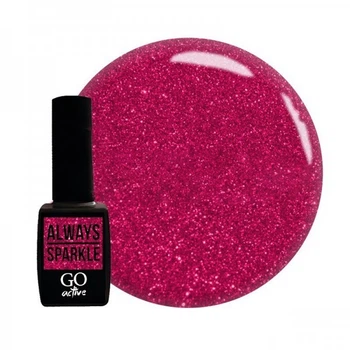 Гель-лак GO Active Always Sparkle 09 малиновая фуксия с шиммерами 10 мл (2907928992371)