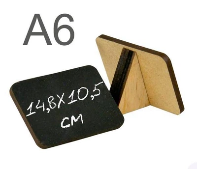 Ценник ACRY деревянный А6 148х105 мм меловой с подставкой (24095)