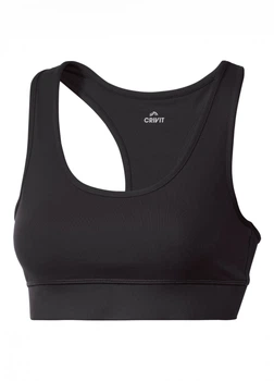 Спортивный топ борцовка со съемными вкладышами для женщины Crivit LYCRA® 401080 S Черный