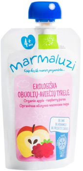 Органічне пюре Marmaluzi Яблучно-малинове в паучі 90 г (4779031614239)