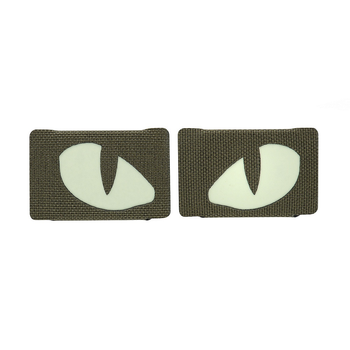 M-Tac нашивка Tiger Eyes Laser Cut (пара) Ranger Green