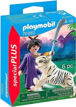 Zestaw figurek Playmobil Azjatycka wojowniczka z tygrysem Special Plus (70382) (4008789703828)