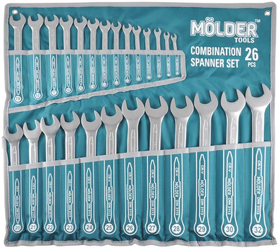 Набір ключів Molder MT58126 CR-V 6-32 мм 26 шт