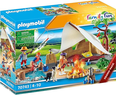 Ігровий набір фігурок Playmobil Family Fun Родина на кемпінгу 70743 (4008789707437)