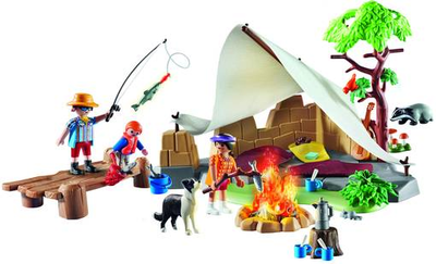 Zestaw figurek Playmobil Family Fun Rodzina na kempingu 70743 (4008789707437)