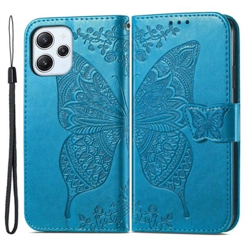 Чехол-книжка с рисунком UniCase Butterfly Pattern для Xiaomi Redmi 12 - Blue