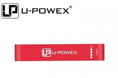 Фитнес резинка для спорта U-Powex, латексная, Heavy, тяжелая, Красный (2107234202)