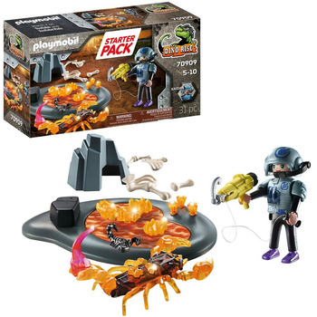 Klocki Playmobil DINO Rise Starter Pack Walka z ognistym skorpionem (70909) (4008789709097)