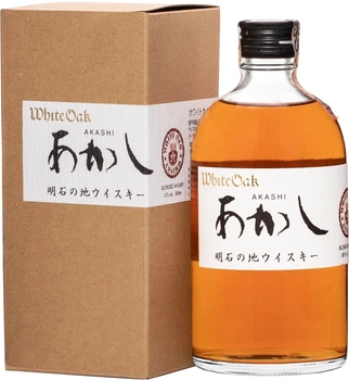 Виски купажированный Akashi White Oak 0.5 л 40% в подарочной упаковке (4969265703308)