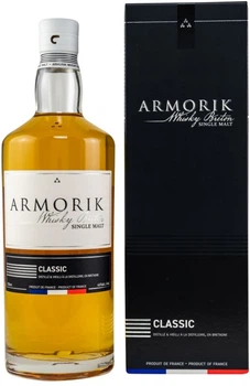 Виски односолодовый Armorik Classic 0.7 л 46% в подарочной упаковке (3233990002328)