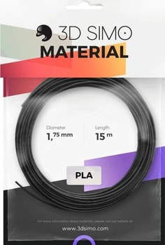 Набір PLA пластик 3Dsimo для 3D-принтера 1.75 мм 120 г Black Yellow Grey (G3D3001)