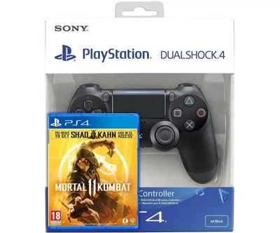 Mortal Kombat 11 (російські субтитри) (PS4) + Sony DualShock 4 Version 2 (black)