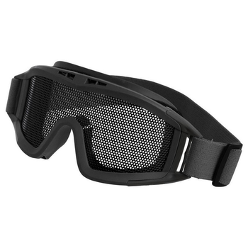 Тактичні захисні закриті окуляри балістичні військові для полювання пейнтболу Zepma чорний АН5549