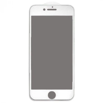 Защитное стекло Антишпион для Apple iPhone 6 / 6s Full Glue / белый