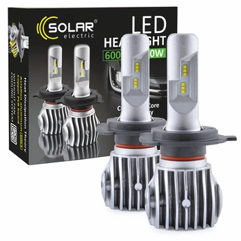 Автолампы светодиодные Solar LED H4 12/24V 6500K 6000Lm 50W Cree Chip 8604
