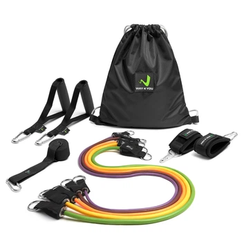 Многофункциональный набор трубчатых эспандеров Way4you Full Kit 5шт.
