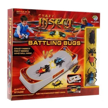 Ігровий набір Dragon Toyz Crazy Insect Battling bugs з 3-х інтерактивних наножуків та 2-х пластикових бойових арен (JH3903A)