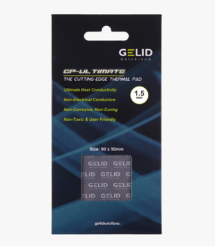 Термопрокладка Gelid GP-Ultimate 90х50х1.5 мм 15w/mk