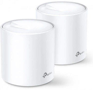 Точка доступа Wi-Fi TP-Link DECO X20 2PK AX1800 1xGE LAN 1xGE WAN MU-MIMO OFDMA MESH (DECO-X20-2-PACK)