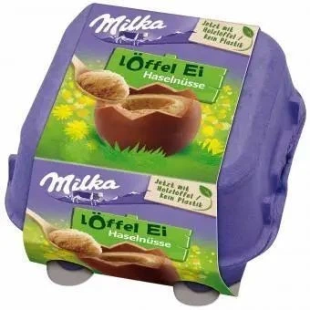 Шоколадні яйця Milka Spoon Eggs Hazelnut 4 шт 136 г