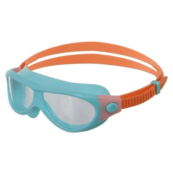 Очки-полумаска для плавания детские Zelart Yingfa Junior J668AF Mint-Orange
