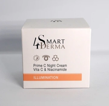 Суперантиоксидантный осветляющий ночной крем Smart4Derma Illumination Prime C Night Crème Vita C&Niacinamide 50мл