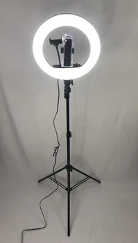 Кільцева Led Лампа Ring Light 36см 36Вт з пультом і штативом 2м, Кільцевій світло 3 режиму