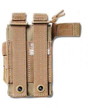 Подсумок 5.11 Tactical тактический для двух пистолетных магазинов Double Pistol Bungee Cover MCM 56386 Камуфляж (2000980446513)