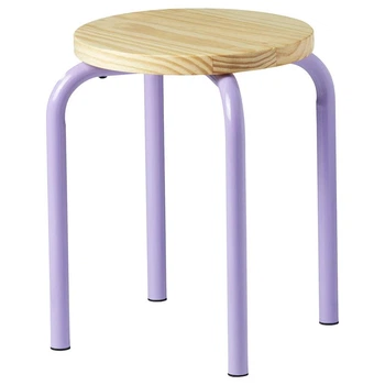 Табурет IKEA DOMSTEN бузковий/сосна (605.543.80)