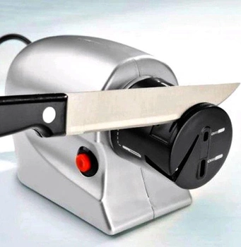 Электрическая точила для заточки ножей и ножниц ELECTRIC SHARPENER Silver