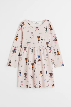 Сукня світло-рожева котики і кролики H&M 92см (400092640)