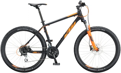 Велосипед KTM CHICAGO DISC 27.5" рама S 2020 Черно-оранжевый (9008594419643)