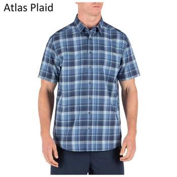 Рубашка 5.11 HUNTER PLAID SHORT SLEEVE SHIRT, 71374 Medium, Atlas Plaid
