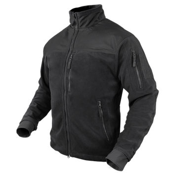 Тактична куртка флісова Condor ALPHA Mirco Fleece Jacket 601 Large, Чорний