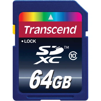Карта памяти Transcend SD XC 64 GB 10 Class