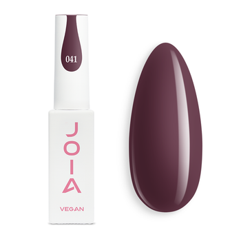 Гель-лак JOIA vegan 041, 6 мл, бордово-коричневый
