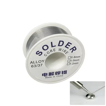 Припій з каніфоллю діаметр 1 мм | вага 50 г | Solder Core Wire (біла котушка)