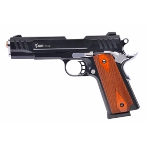 Сигнально-стартовый пистолет KUZEY 911T#1, 9+1/9 mm (Black/Brown Wooden Grips) add 1 magazine.