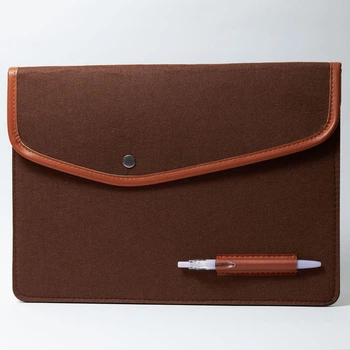 Чехол для ноутбука 13.3" Felt Button Series Коричневый