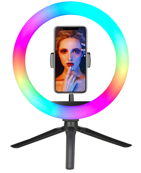 Кольцевая LED лампа XO BGD007/MJ26 RGB черный