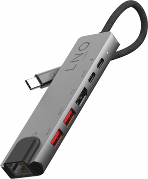 Hub USB 6 w 1 Linq USB Type-C (LQ48015)