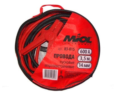 Пусковий дріт 600А, 3,5м, 14мм.кв.MIOL 83-015
